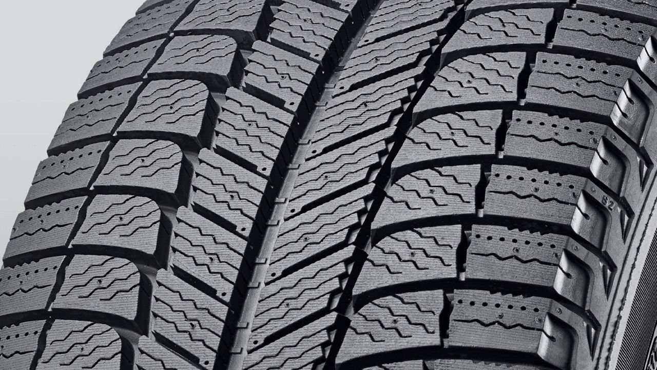 Close view of tyre texture