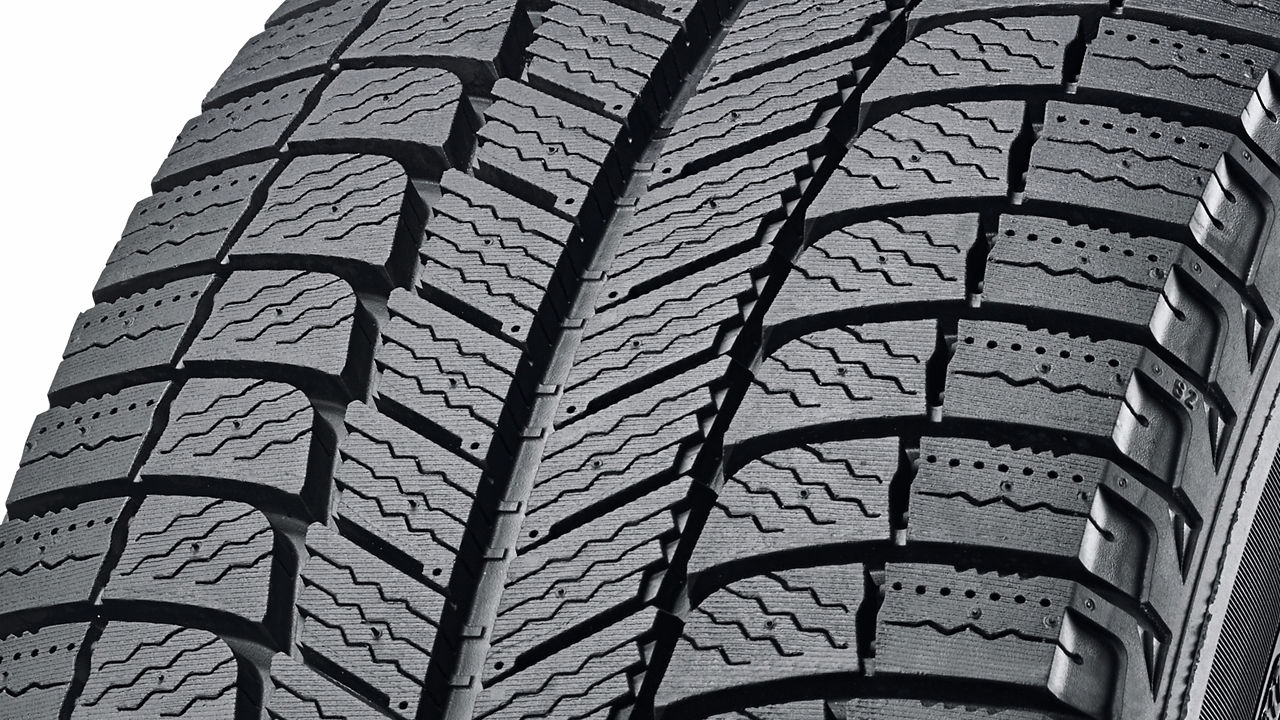 Close view of tyre texture