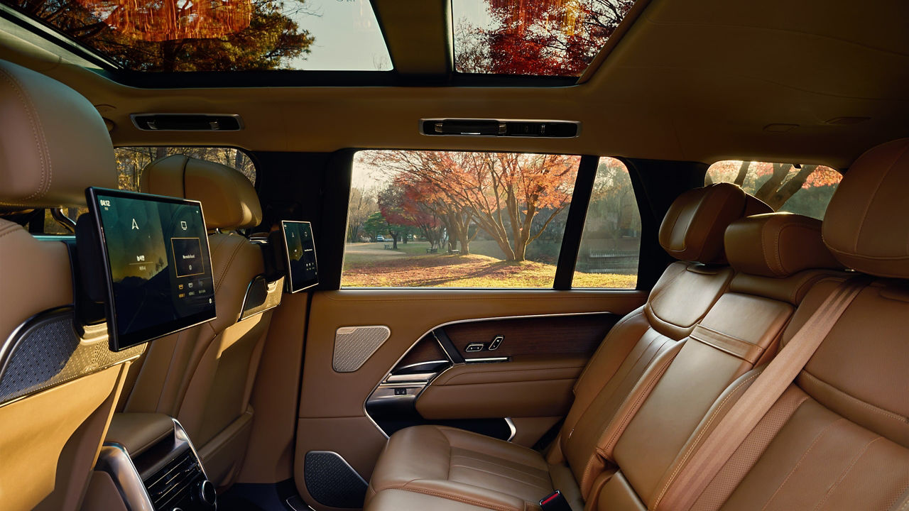 Side view of back seat