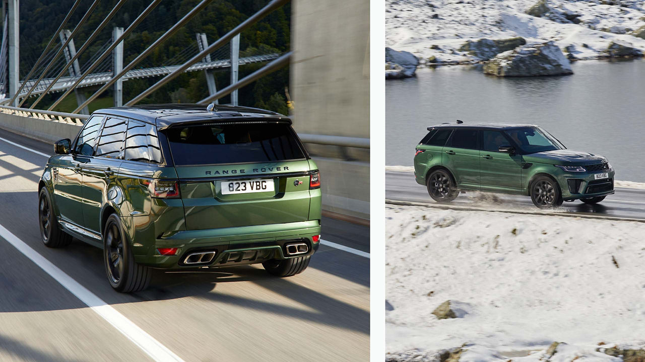 Range Rover on Road Montage