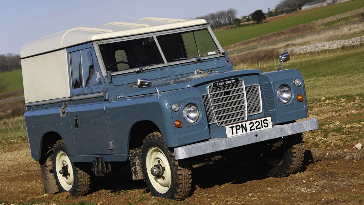 Blue Land Rover Heritage Series iii