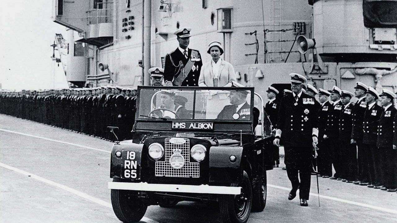 Land Rover Royal Series Car with royal family inside