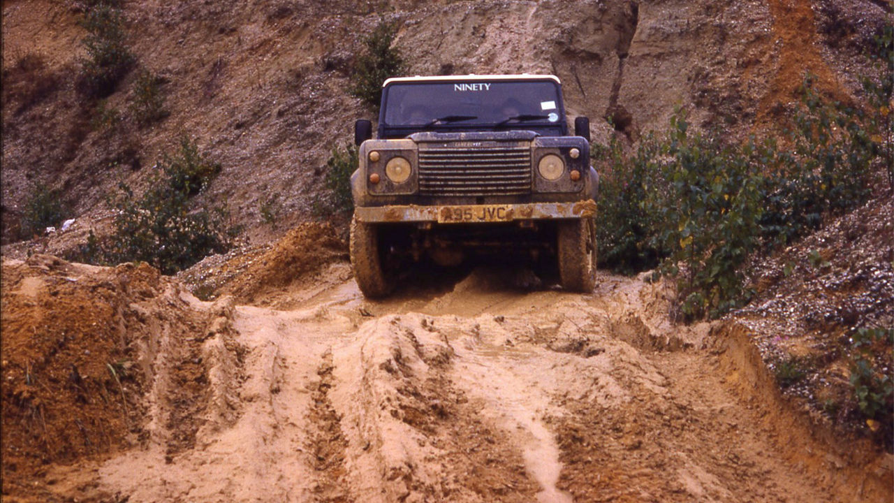 Black Series iii Land Rover offroad in rocky mountains 