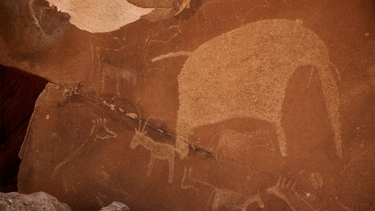 Old Age Drawings on Caves