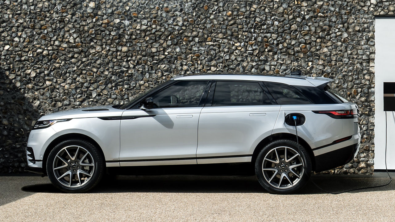 Range Rover velar charging at the phev station point