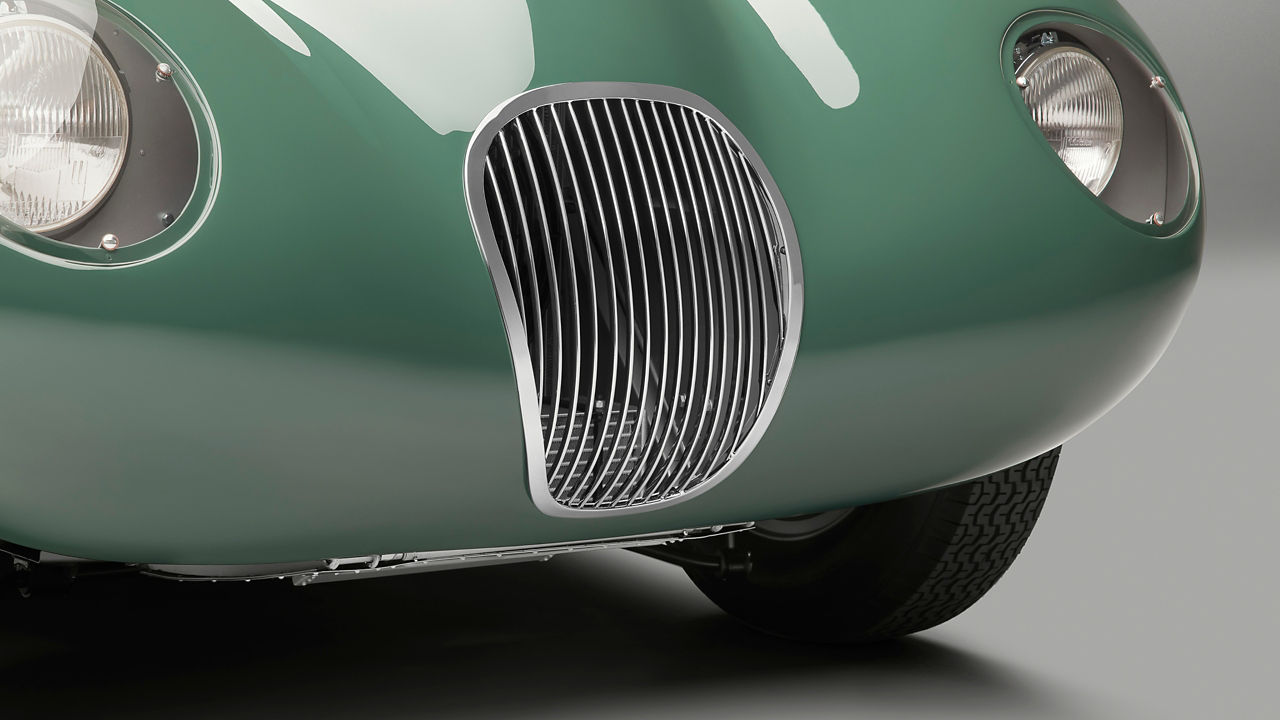 Jaguar C-Type Grill Details