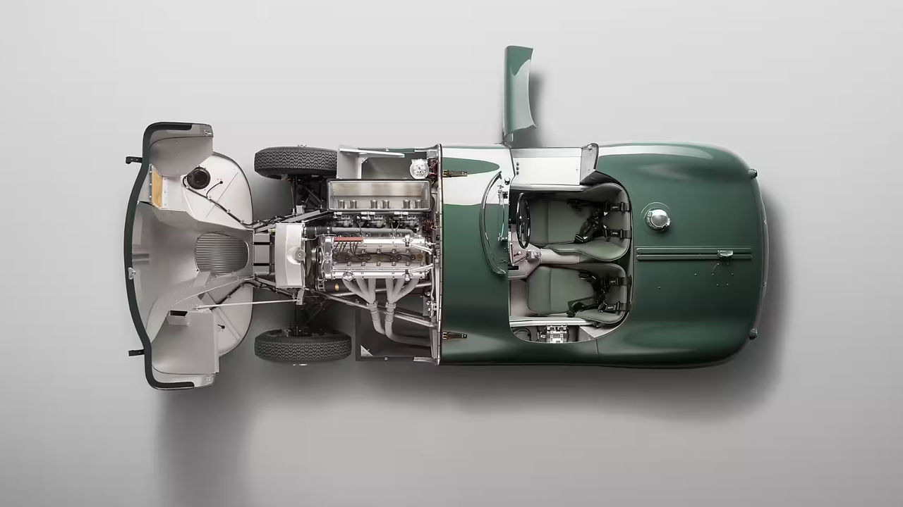 Jaguar C-Type Overhead View