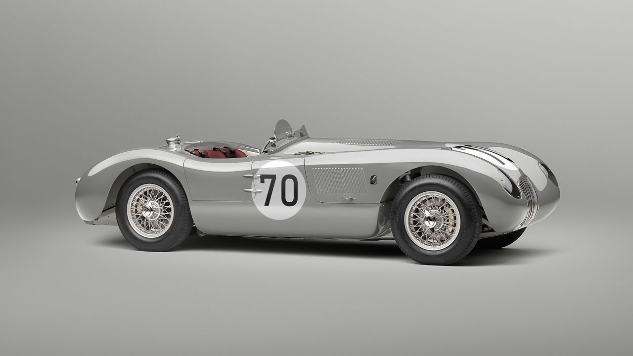 Jaguar C-Type in Silver