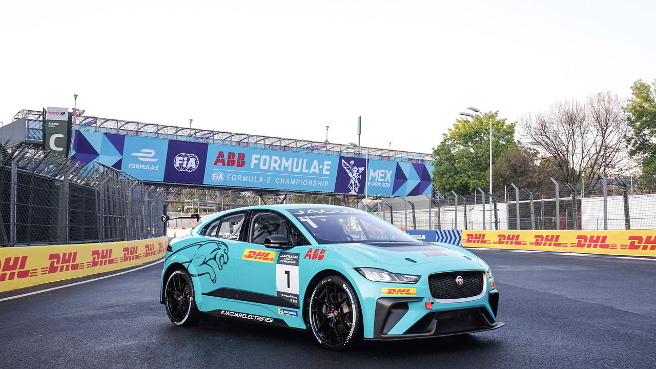 Jaguar Sport  Car Parked at Racing Track