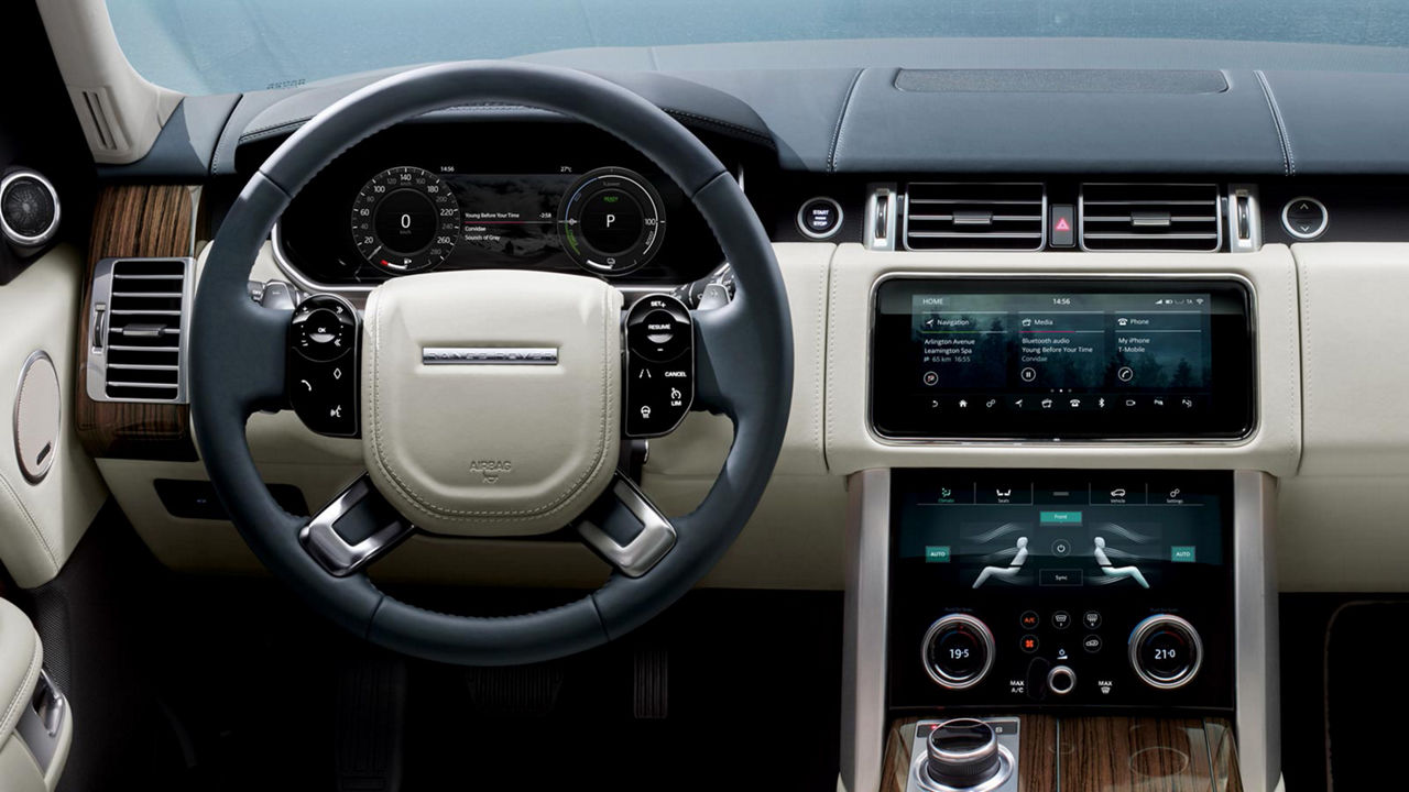 Land Rover In-Car Technology with Touch Pro Duo and Interactive Driver Display
