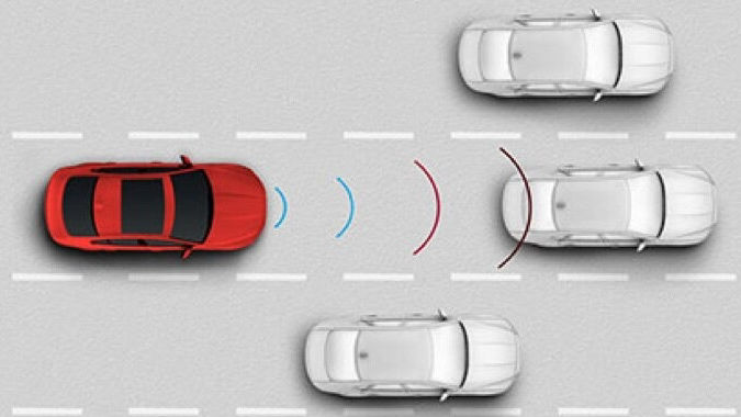 Jaguar adaptive cruise control with steering assist