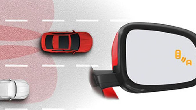 Jaguar blind spot monitor and reverse traffic detection