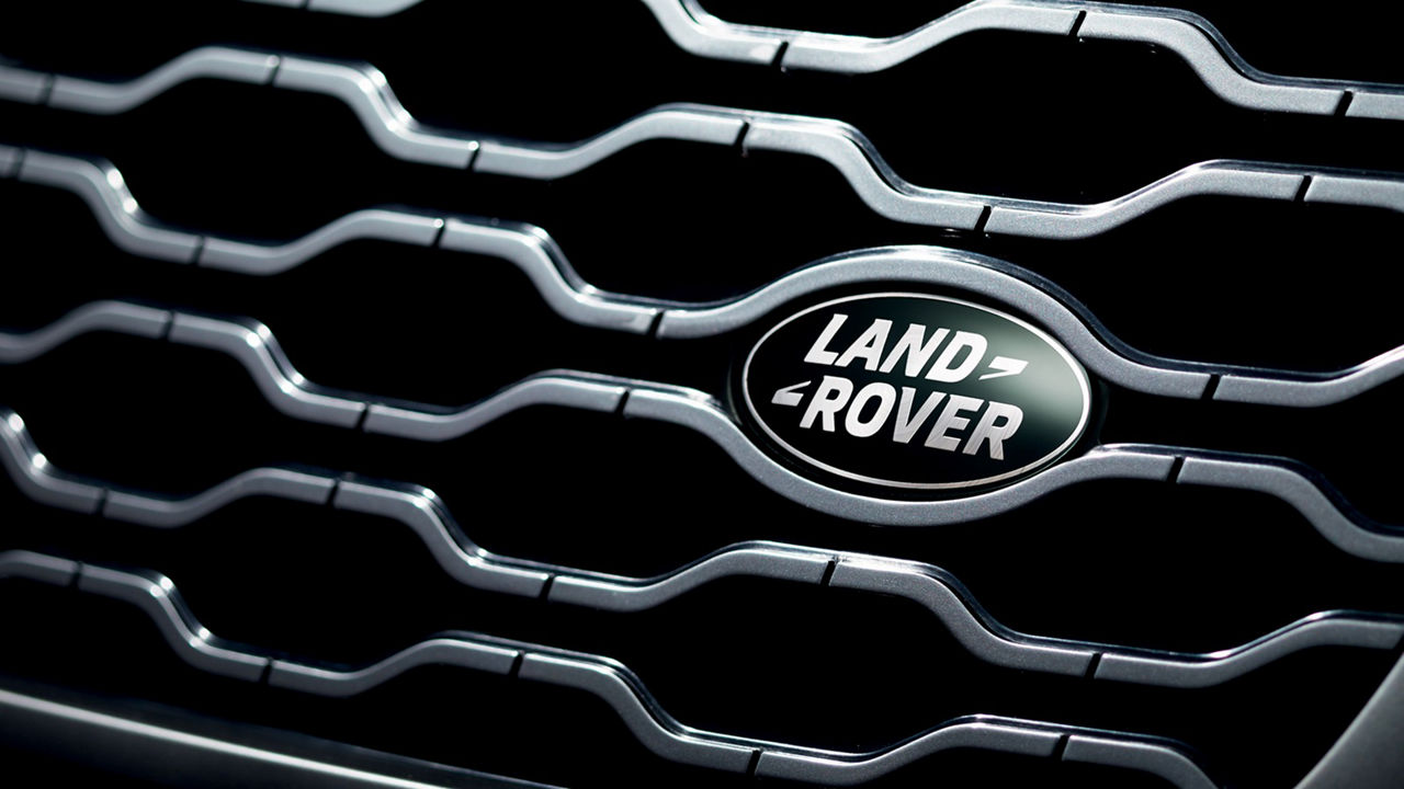 Land Rover logo on bumper