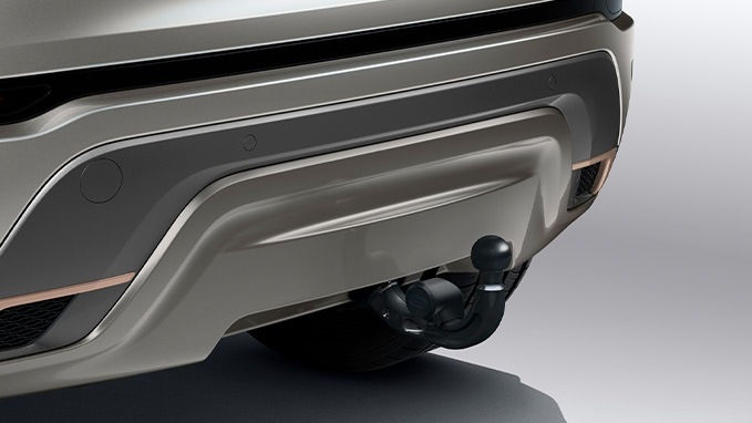 Land Rover electrically deployable tow bar