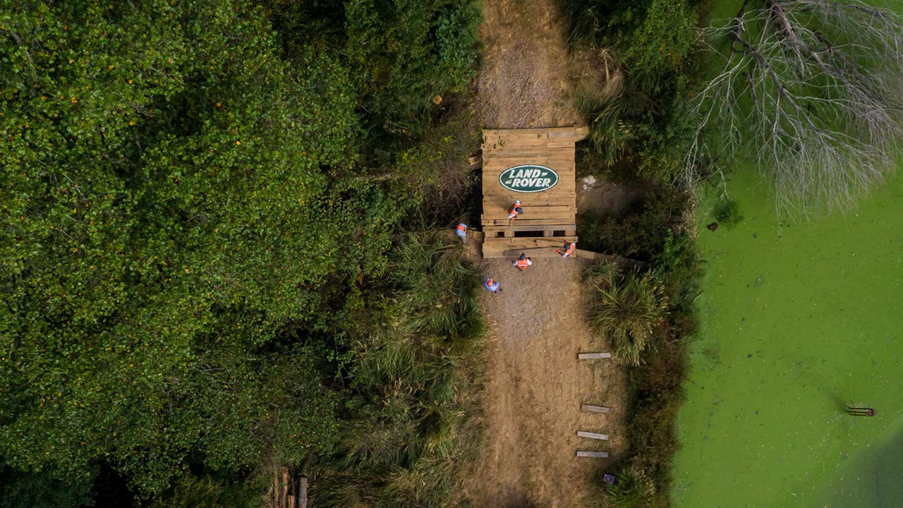 Land rover trek off-road competition