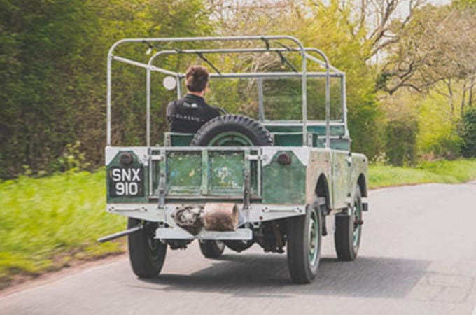 De oude Land Rover