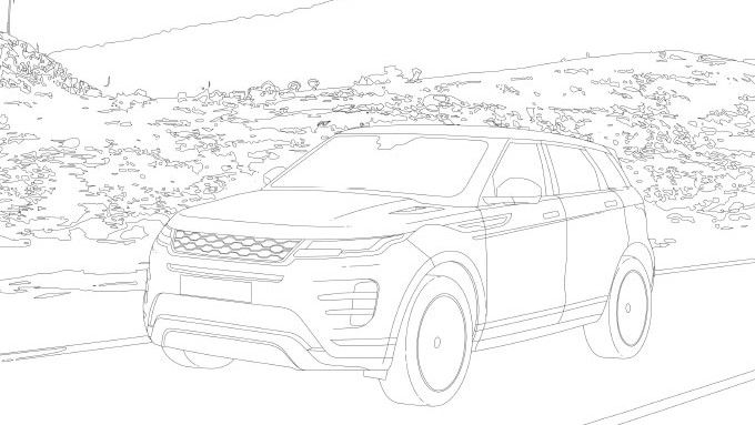 THE NEW RANGE ROVER EVOQUE ON THE ROAD