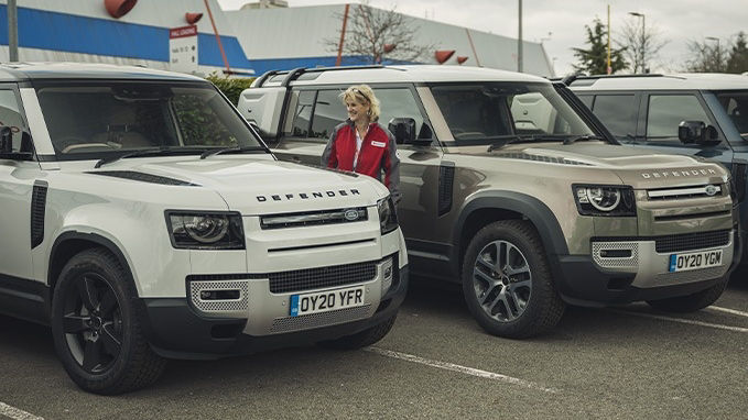 Parked Land Rover Defender