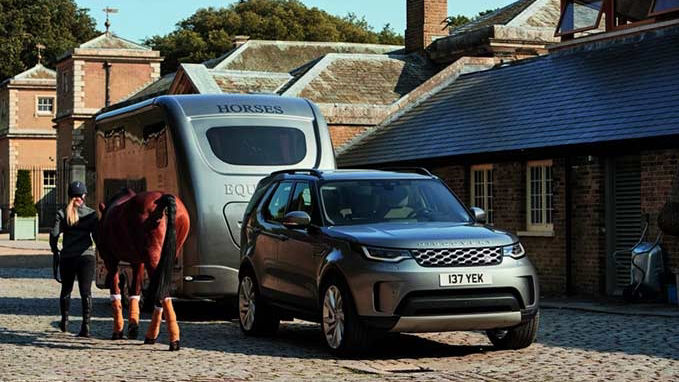 Land Rover with Horse