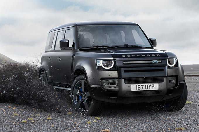 Black Range Rover Defender