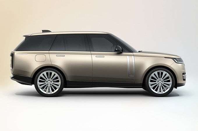 Gold Range Rover