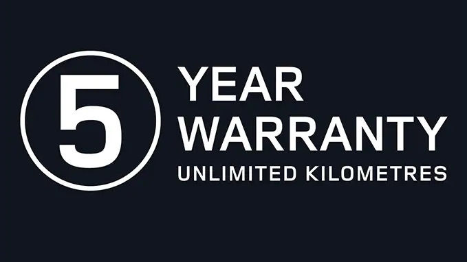 5 year warranty