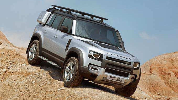 Silver Defender on rocky terrain