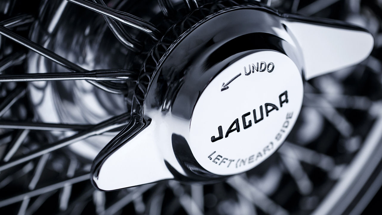 Jaguar E type Peter Chromed Wire Wheel