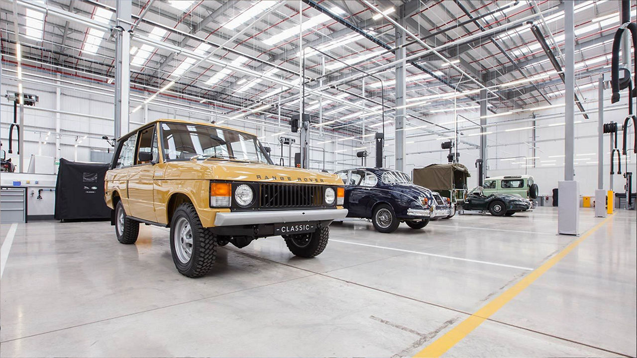 DISPLAY OF JAGUAR LAND ROVER CLASSIC WORKS