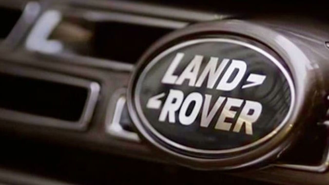 Land Rover Badge on the Vehicle Grill 