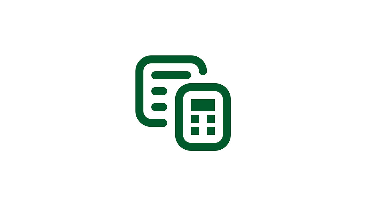 Contract Hire Calculator Vector Icon