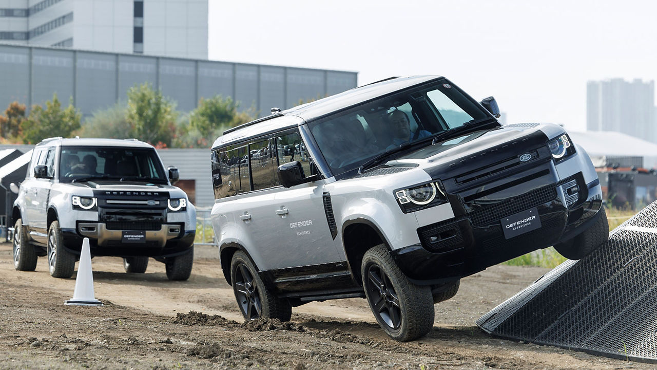 Defender Driving Experience on road