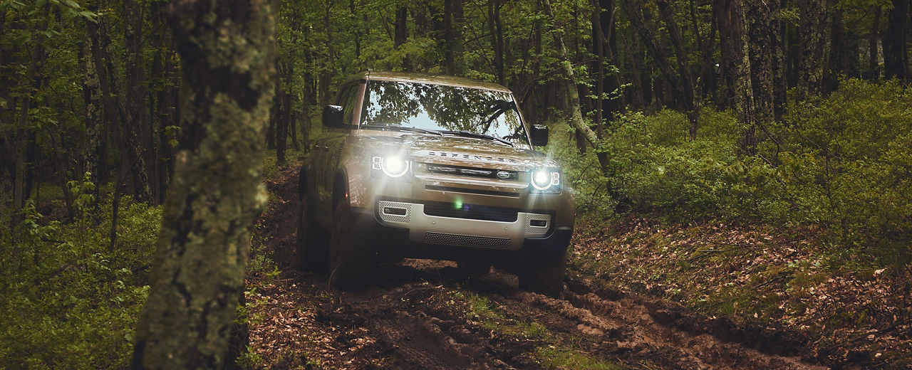 Defender Surrounded by tent