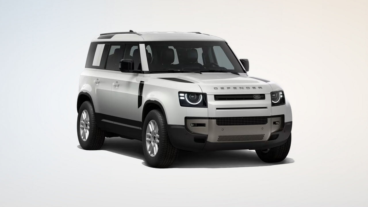 Defender 110 in Fuji White