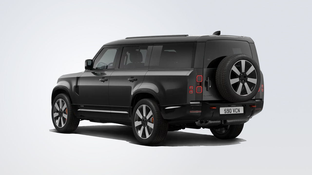 Defender 130 X Exterior Carpathian Grey Rear