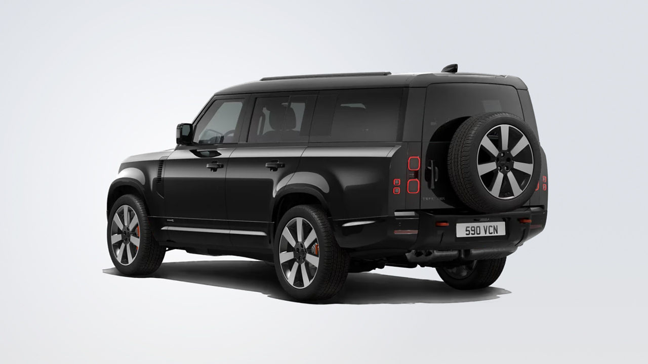 Defender 130 X Exterior Santorini Black Rear