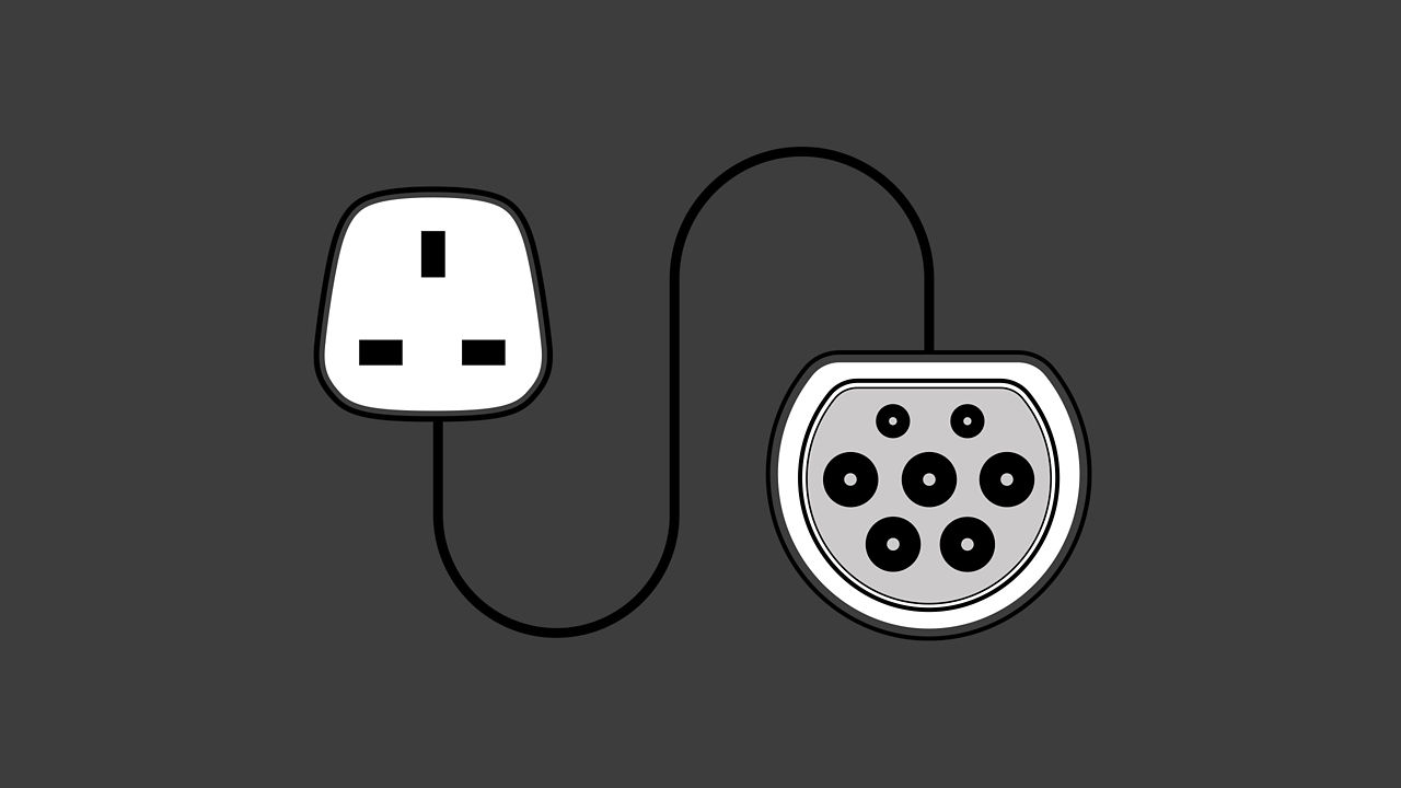 Domestic Plug Charging Cable Icon