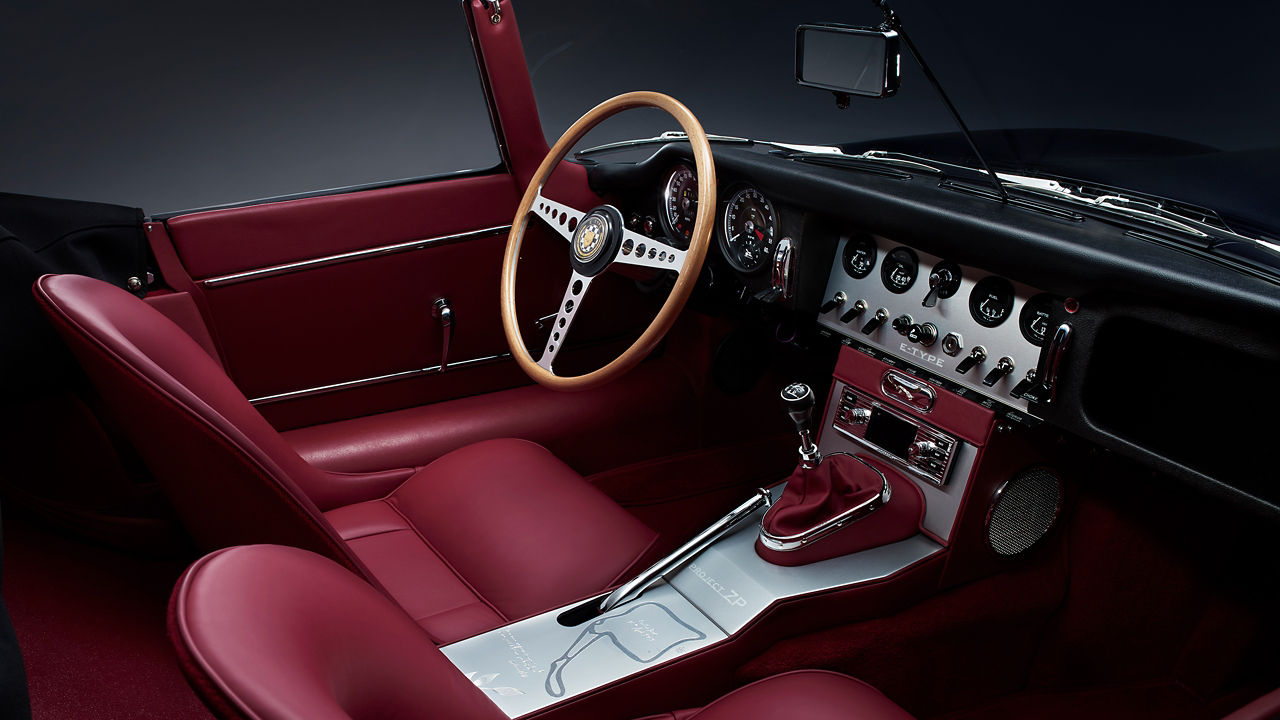 E-Type Red Interior View