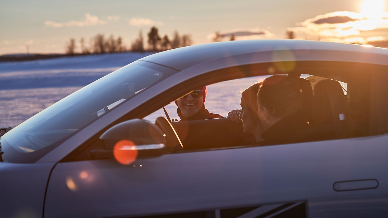 Women Having Driving Lesson With Instructor