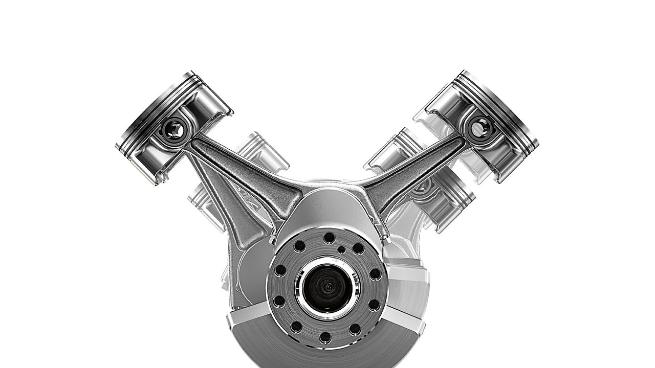 F Type Engine Piston illustration