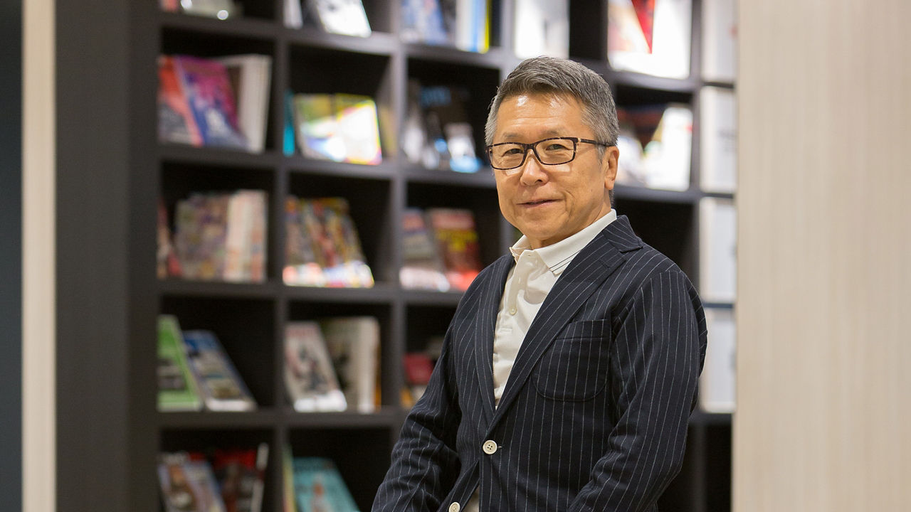 Hideshi Matsuda Posing for Photo Shoot 