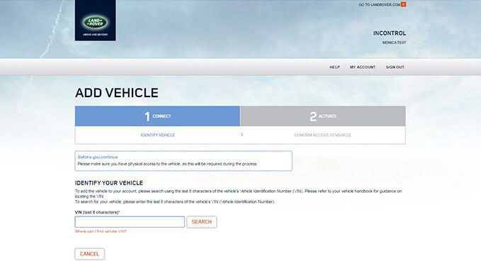 InControl User Guide - Vehicle Identification