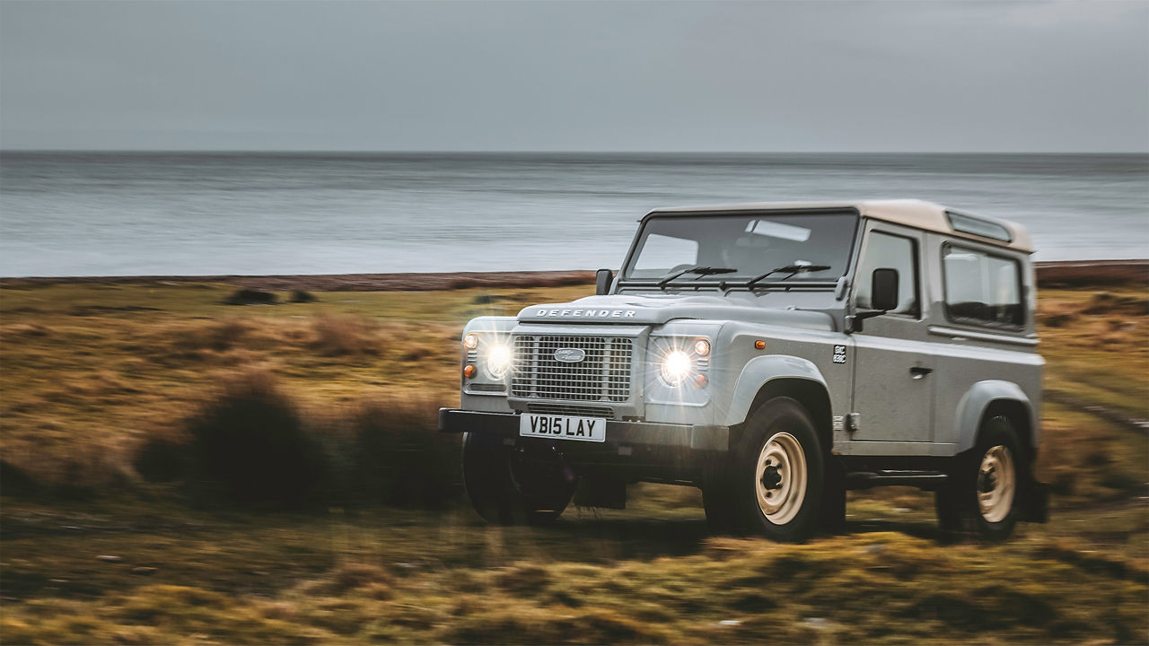 Defender near the lake