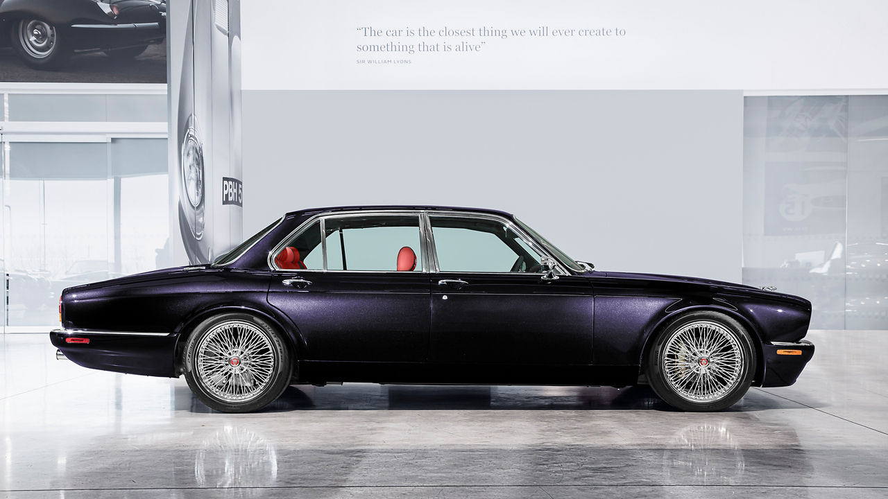 Jaguar Classic E-type Parked in Showroom