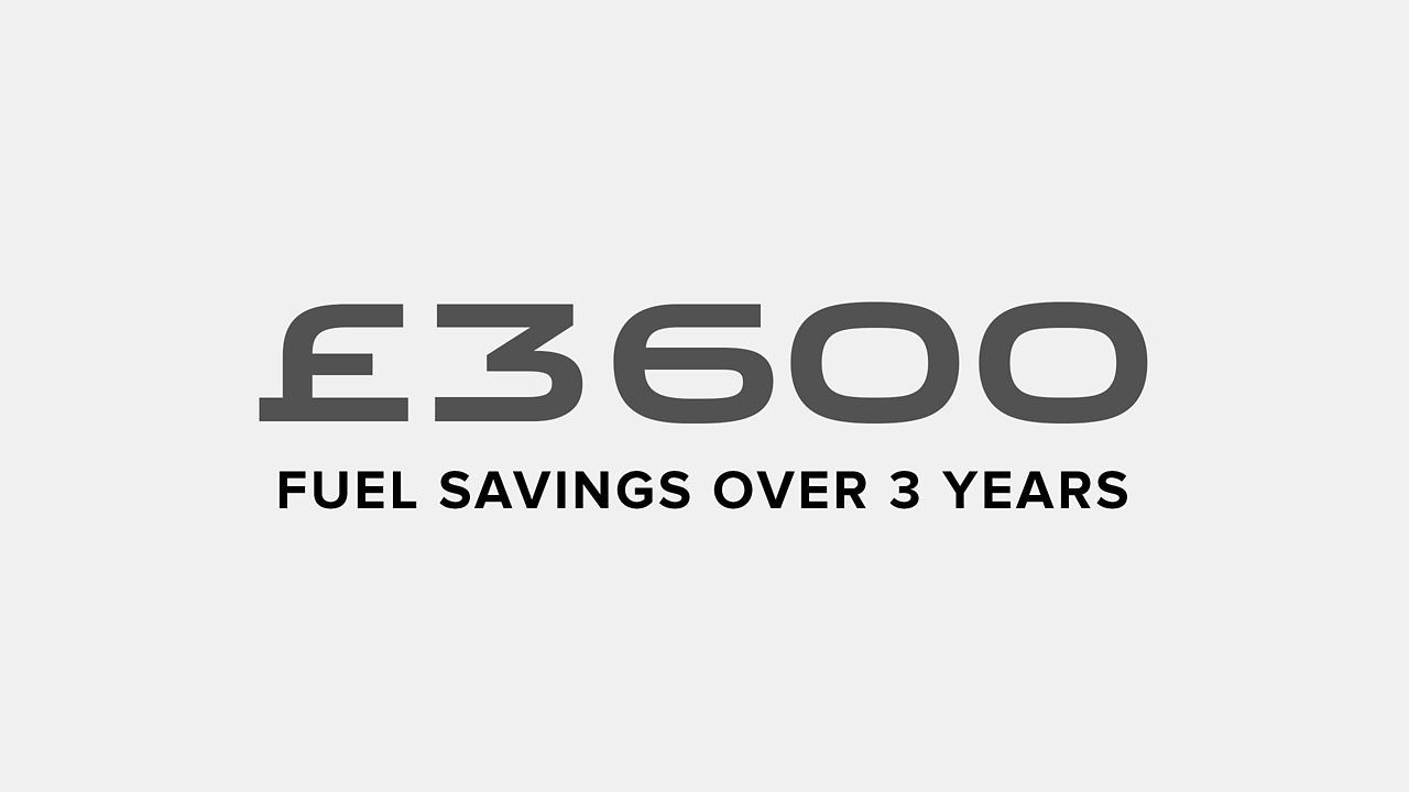 Fuel saving text icon