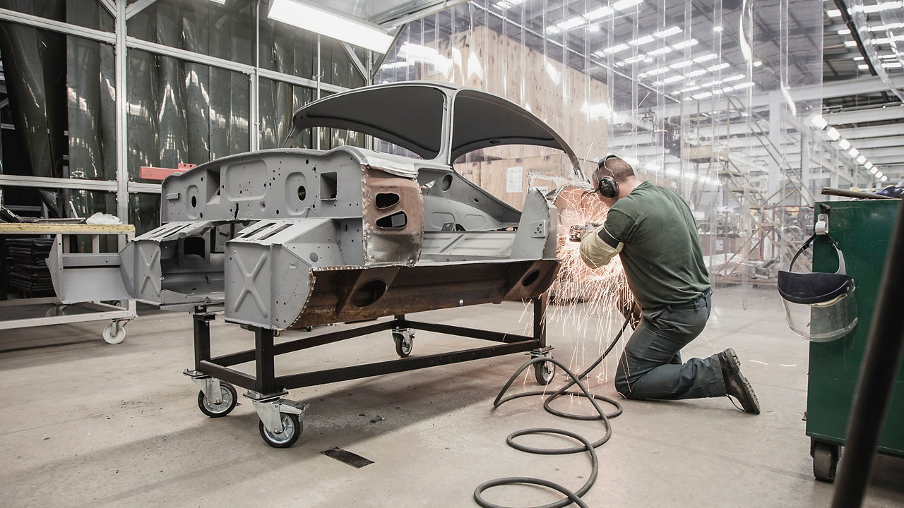 Jaguar F-Type car manufacturing  work