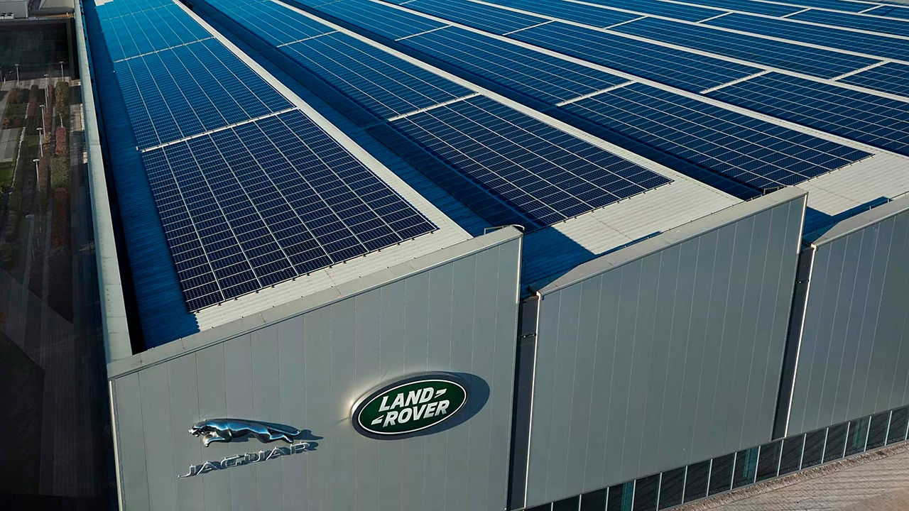 World's largest rooftop solar panel system at Engine Manufacturing Centre in the UK