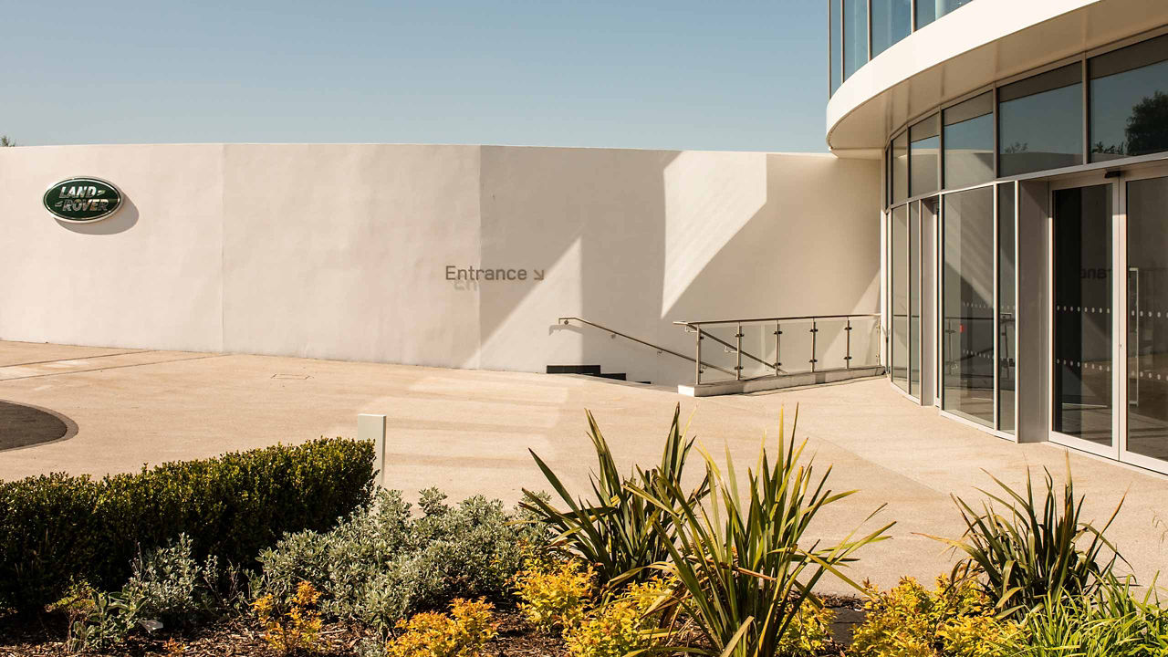 Land Rover Showroom Entrance 