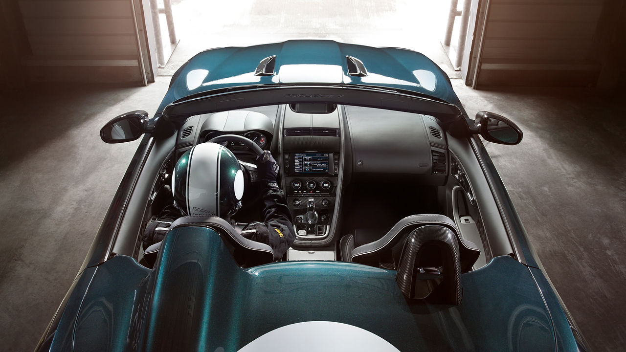 Jaguar F-Type top view 