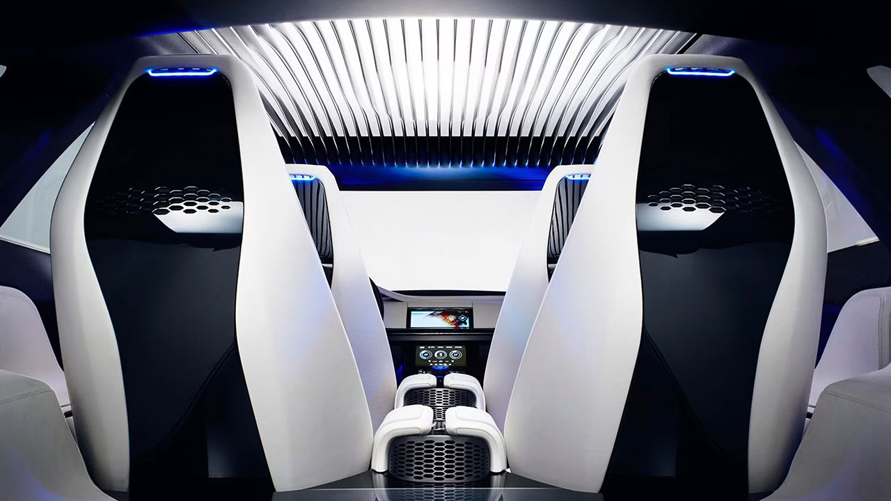 Jaguar interior and seat details 